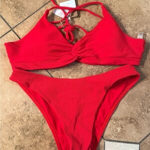 Red Bikini Set